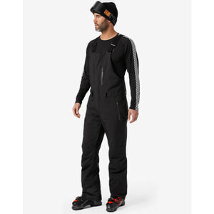 Helly Hansen Mens Legendary Insulated Snow Bibs XL Black Waterproof Pants NWT